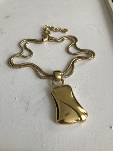 vintage givenchy paris new york silver snake chain necklace pendant|Givenchy Snake Necklace .